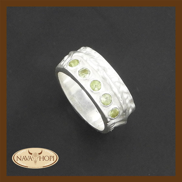 Silberring Peridot