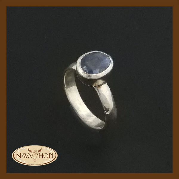 Silberring Blauer Topas
