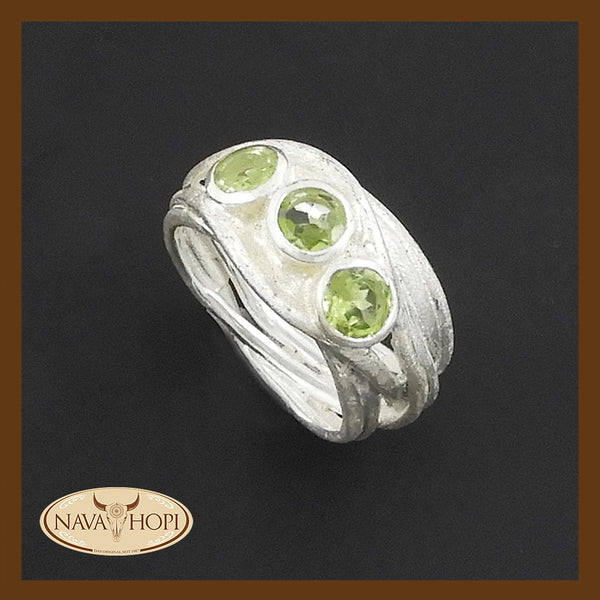 Silberring Peridot