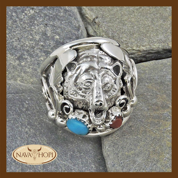 Navajo Herrenring Bär