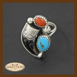 Navajo Ring mit Dachskralle